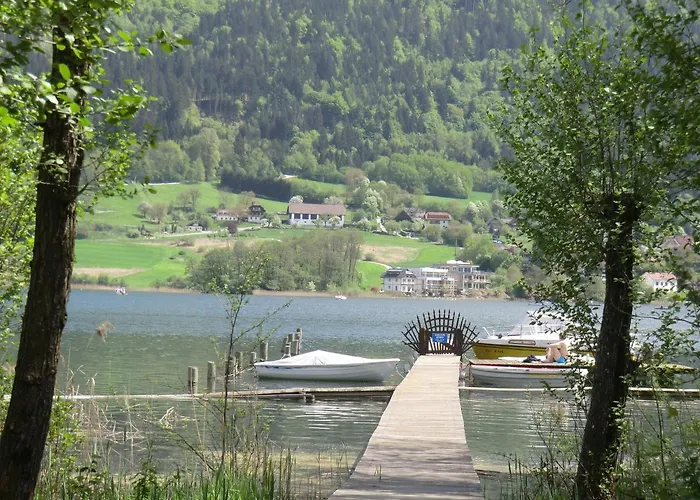 아파트 Mona Haus Kmb Seeblick Ossiacher See, Hallenbad, Skiarena Gerlizen 보덴스도르프